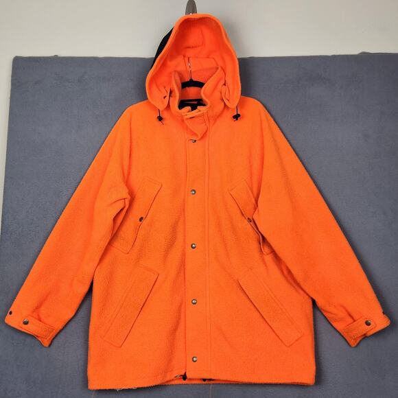 Cabela's Whitetail Clothing Jacket Mens Large Orange Goretex Hooded Hunting USA - Picture 1 of 16